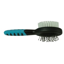 DOG BARBER MINI CEPILLO DOBLE PEQUE MASCOTA