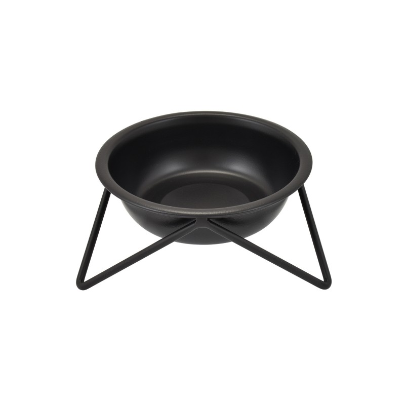 COMEDOURO INOX COM SUPORTE