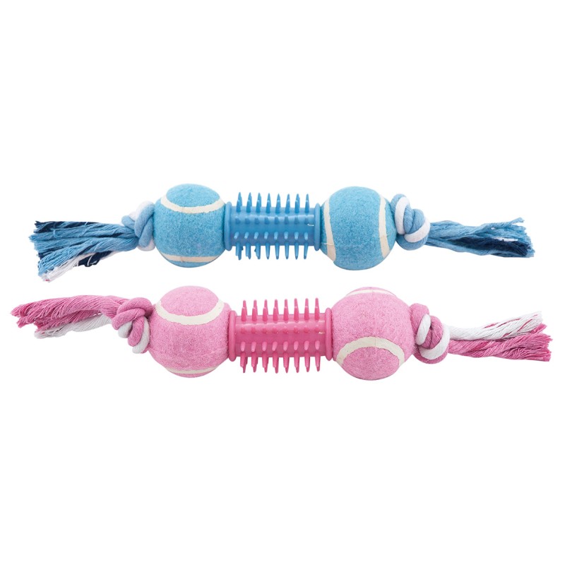 TUBE 2 BALLES DE TENNIS EN CORDE BICOLORE