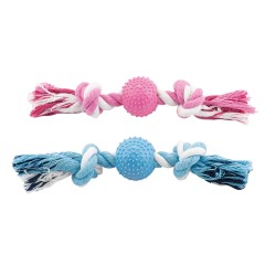 BALLE AVEC POINTES EN CORDE BICOLORE