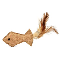 PEZ DE CORCHO CON PLUMA