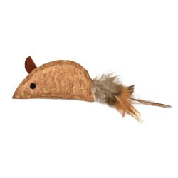 RATON DE CORCHO CON PLUMA