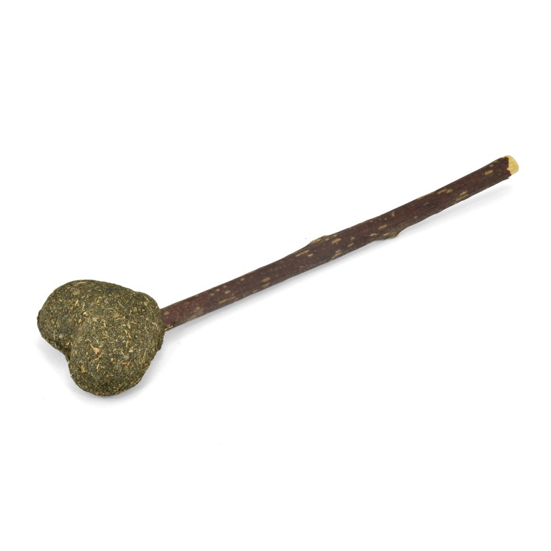 STICK SILVER VINE COM CORAÇÃO CATNIP