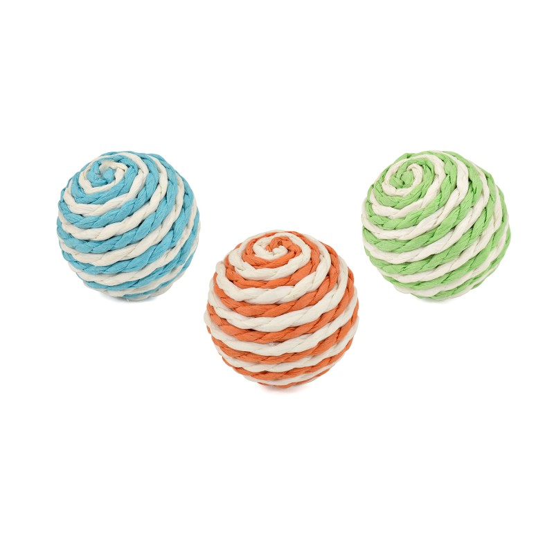 MULTI-COLORED SPIRAL BALLS