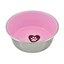 COMEDERO INOX. LOVE PAW
