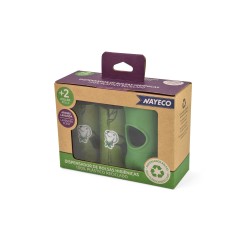 RECYCLED BAG HOLDERS 2 ROLLS of 15 SCENTED BAGS 2