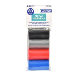 BOLSAS HIGIENICAS 4 ROLLOS