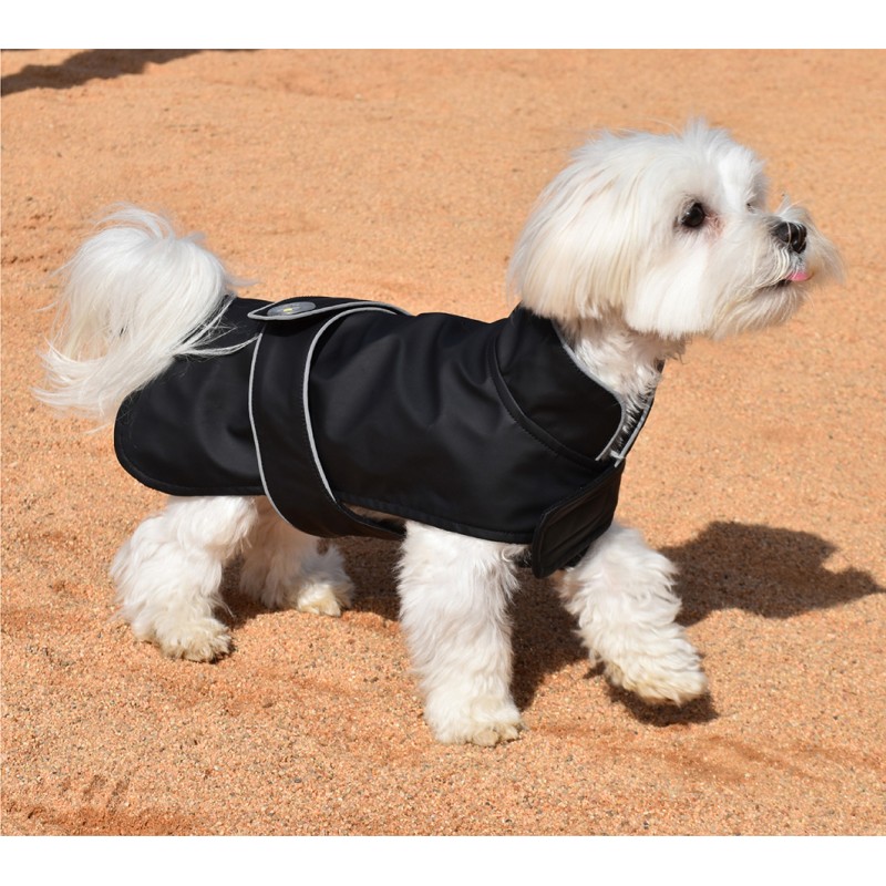 DANCING RAIN BLACK RAINCOAT