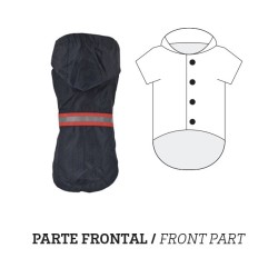 NAVY BLUE REFLECTIVE RAINCOAT 2