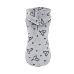 SUDADERA CON CAPUCHA AMOUR GRIS