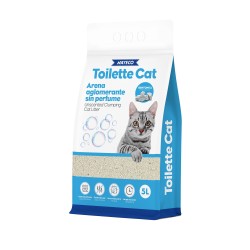 TOILETTE CAT SABBIA AGgLOMERANTE BENTONITA SENZA PROFUMI 2