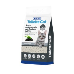TOILETTE CAT AREIA AGLOMERANTE DE BENTONITE COM CARVÃO 2