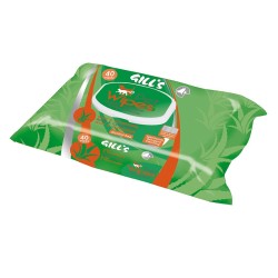 GILL'S TOALLITAS HUMEDAS XL HIGIENIZANTES CON ALOE Y CLORHEXIDINA (30X20CM) 40UDS