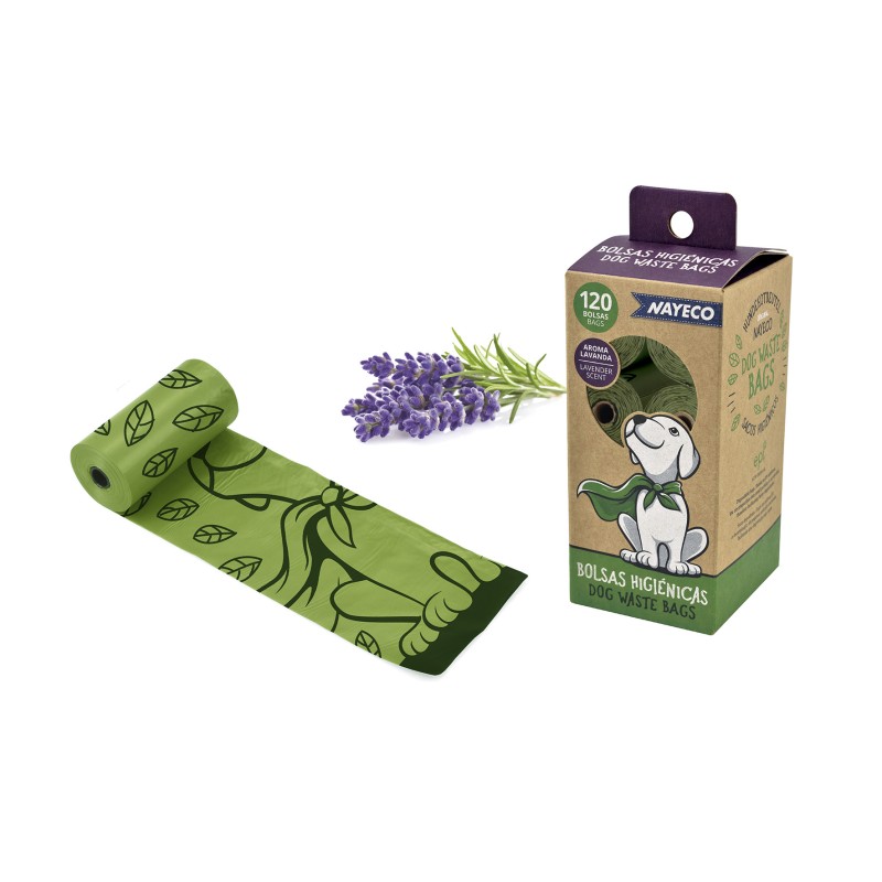 LAVENDER-SCENTED HYGIENIC BAGS 120 BAGS