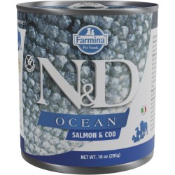 N&D DOG OCEAN SALMON & BACALAO 285GR