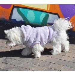 SUDADERA CON CAPUCHA CORAZON LILA 2