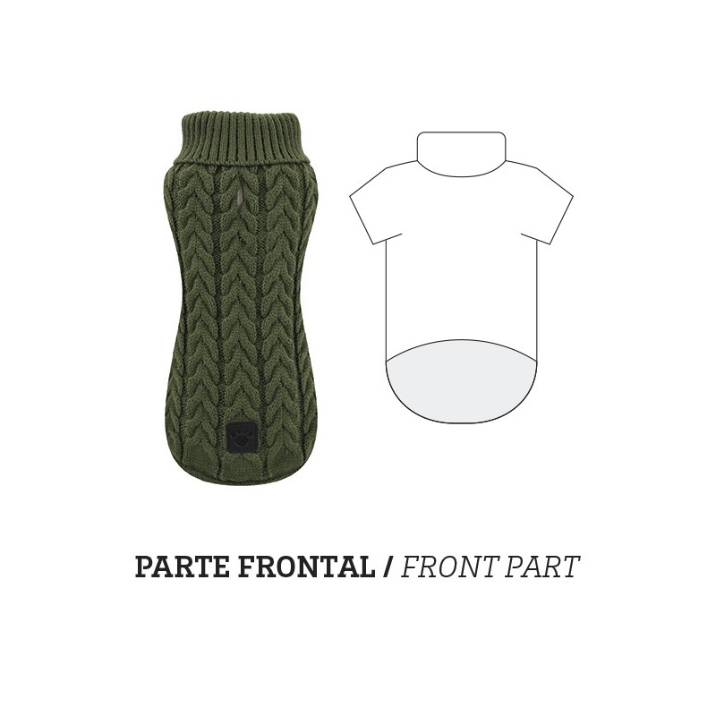 JERSEY PUNTO TRENZA VERDE