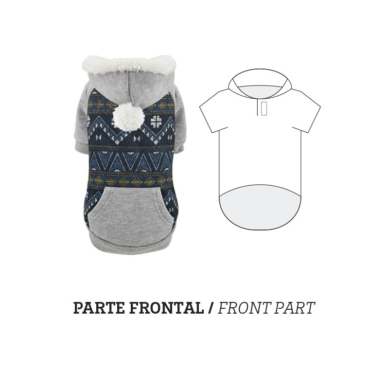 SUDADERA CON CAPUCHA FUSION