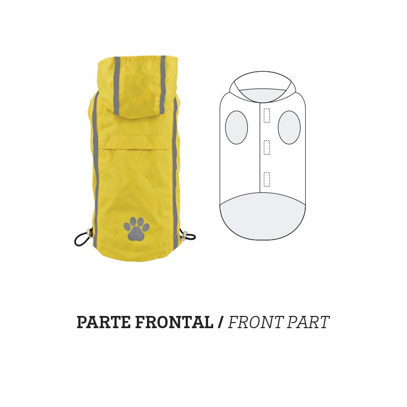 IMPERMEABLE REVERSIBLE AMARILLO-PATO