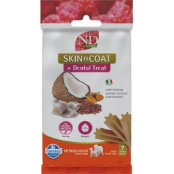 N&D QUINOA SNACK CÃO PELE E PELO ARENQUE MEDMAXI 7 PALITOS