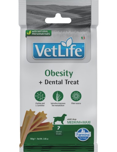 VET LIFE SNACK DOG OBESITY MEDMAXI 7 STICKS