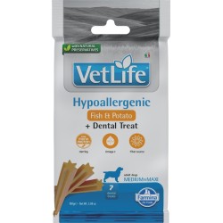 VET LIFE SNACK DOG HYPO FISH - BATATA MEDMAXI 7 PALITOS