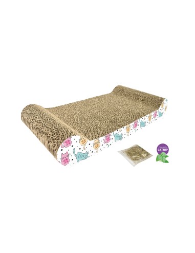 RASCADOR CARTON JOYFUL CAT CON CATNIP