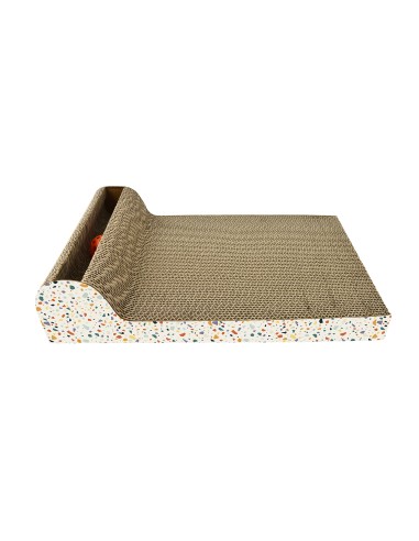 RASCADOR CARTON CON PELOTA Y CATNIP