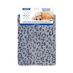 COUVERTURE À IMPRIMÉ ANIMAL BLEU 2