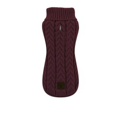 JERSEY PUNTO TRENZA BURDEOS