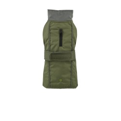 FOREST GREEN RAINCOAT WITH REMOVABLE LINING