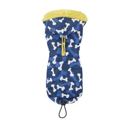 JAQUETA COM CAPUZ CAMUFLAGEM AZUL