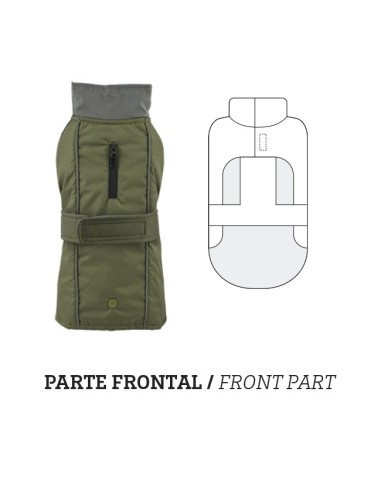 FOREST GREEN RAINCOAT WITH REMOVABLE LINING