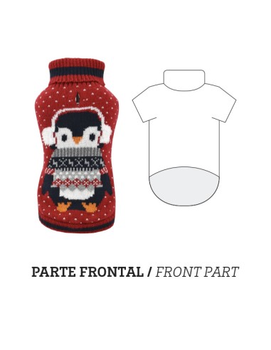 PINGUIN-STRICKPULLOVER