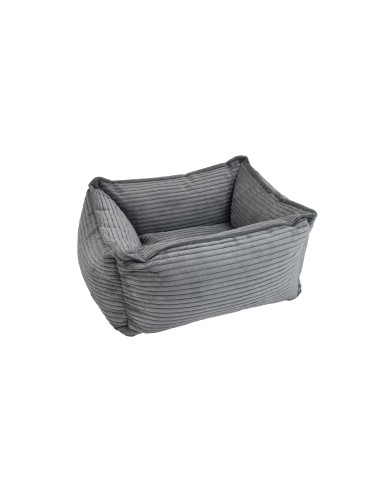 GREY VELOUR CRIB