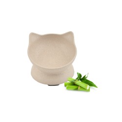 COMEDERO GATO BAMBU ELEVADO