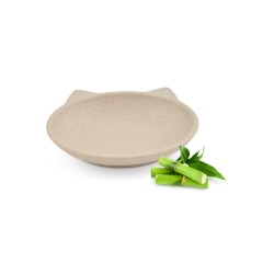 Mangeoire pour chat en bambou Meow