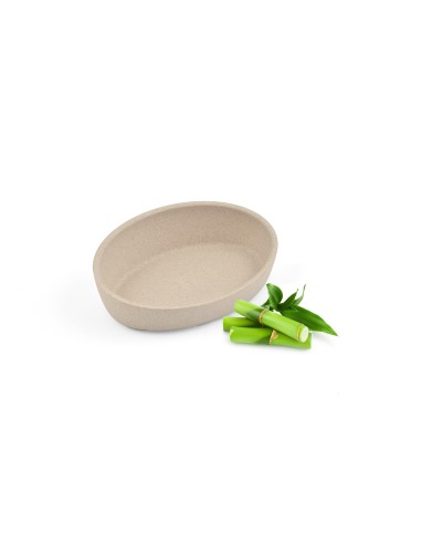 COMEDERO GATO BAMBU OVAL